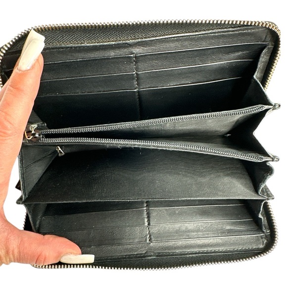 Gucci Big Gg Monogram Guccissima Long Black Wallet - Picture 11 of 16